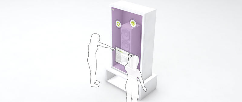 New transparent touchscreen cabinets up to 86'' by eyefactive