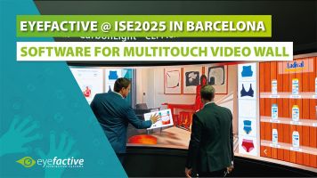 ISE 2025: Interaktive Retail Signage Software auf Curved LED Videowall