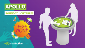 Jetzt vorbestellen: Runder Touch Tisch APOLLO Slim v2