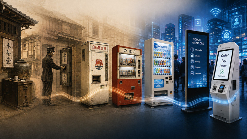Geschichte vom Verkaufsautomaten zur AI: die Software hinter jedem Kiosk